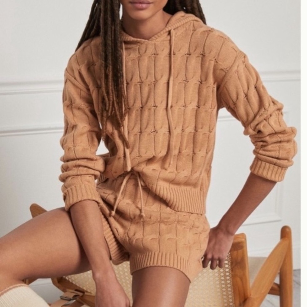 Saturday Sunday Anthropologie Cable Knit Sweater Set